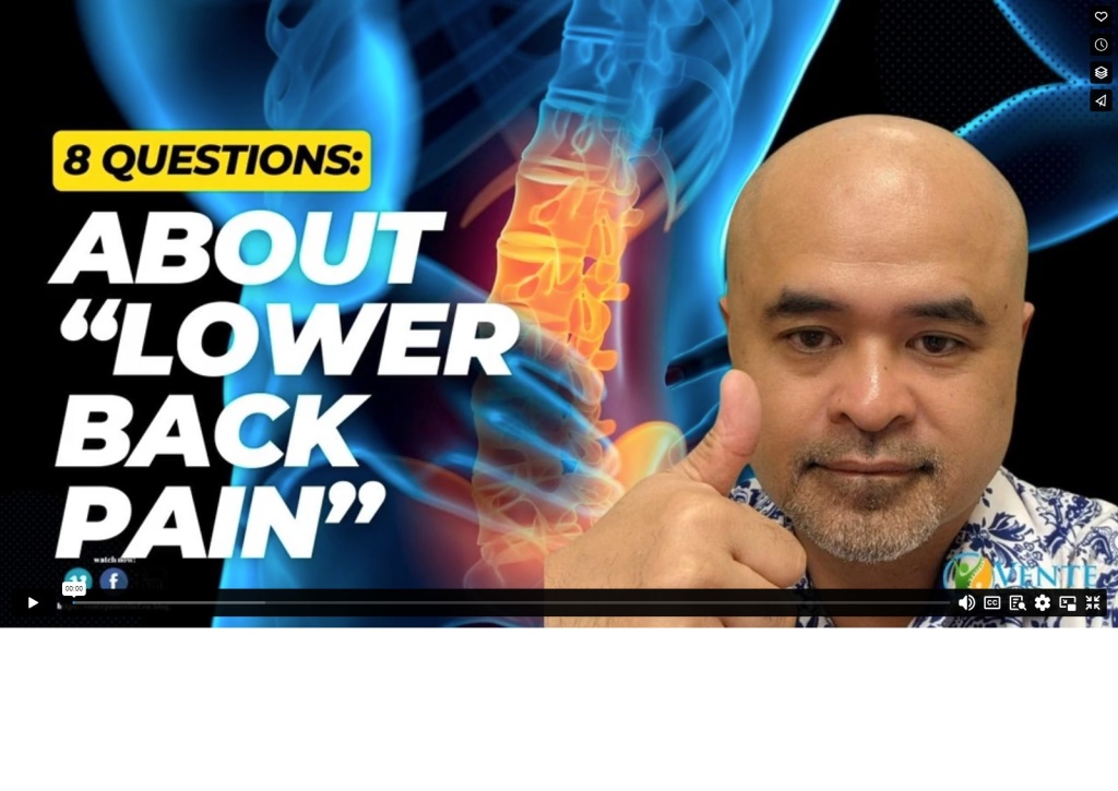 8 Questions: About “Lower Back Pain”